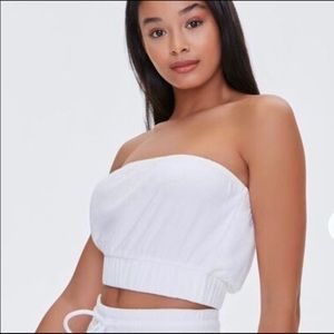 F21 French Terry Tube Top✨sold✨